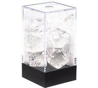 Jeu de rôles Chessex Set de 7 dés Transparent et Blanc Transparent et Blanc E