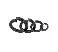 Jeu de rondelles de blocage à ressort en oxyde noir en acier au carbone M8-M30 Grade 8. Accessoires de fixation de joint de taille standard for usage industriel(M22 30pcs)