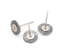 Jeu de rondelles de polissage, Lot de 2 mini meuleuses rotatives en acier inoxydable avec tige de 2,35/3 mm, accessoires de polissage, ensemble de brosses Dremel(2.35mm Shank)