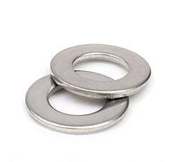 Jeu de rondelles plates en acier inoxydable 304 - M2 - M18 - Rondelles durables et résistantes à l'érosion(M5x10x1mm 50pcs)