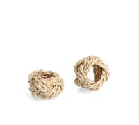Jeu de ronds de serviette en osier, Ø 5 cm