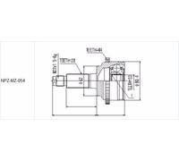 Kit pour D'Arbre D'Entraînement TPE Ø82mm Joint Homocinétique + Fett SPIDAN Etc