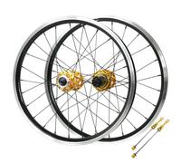 Jeu De Roues BMX 451 Paire Roues Vélo Pliable 20 Pouces Freins À Disque 24H Roue Avant Arrière QR Jante en Alliage D'aluminium Cassettes 7-12 Vitesses
