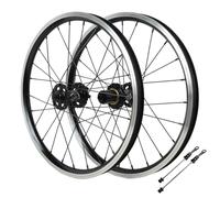 Jeu De Roues BMX 451 Paire Roues Vélo Pliable 20 Pouces Freins À Disque 24H Roue Avant Arrière QR Jante en Alliage D'aluminium Cassettes 7-12 Vitesses