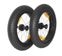 JEU DE ROUES BURLEY 16x3 AVEC AXE PUSH BUTTON P/REMORQUES - 160082 -