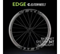 Jeu de roues carbone ELITEWHEELS EDGE Ultralight 1314g pour vélo de route, système à cliquet 36T, moyeu Wing 20 rayons, 40, 45, 50, 65 mm, pour vélo de course Ceramic Bearing