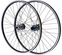 Jeu De Roues De Vélo 26/27,5/29 Pouces 7-12 Vitesses VTT Paire De Roues De Vélo Avant/Arrière Moyeu De Jante en Aluminium Roues De Vélo, Double Disque À Six Boulons C,26inch