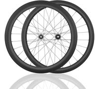 Jeu De Roues De Vélo De Course En Fibre De Carbone 28/32/35/38/42/45/50/55/65 Mm 700C Roues De Vélo De Course Axe Traversant Center Lock Frein À Disque Assistance 24H 8/9/10/11/12 Vitesses,60mm