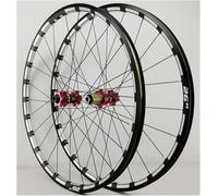 Jeu De Roues De VTT 26/27,5'' 29 Pouces Avec Frein À Disque, Axe À Blocage Rapide, Jantes Avec Des Rayons Straight Pull, Jante 24H, Moyeu Pour Cassette 7, 8, 9, 10, 11, 12 Vitesses.,Rouge,29inch