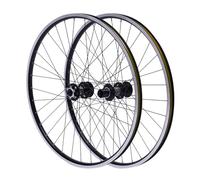 Jeu de roues de VTT - Jantes avant et arrière - Pneus de rechange - En aluminium noir - Avec jantes de VTT de 29" - 7-12 vitesses avant ou arrière