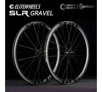 Jeu de roues en carbone ELITEWHEELS SLR GRAVEL, système à cliquet 36T, frein à disque, cyclocross, roues 700C, moyeu Center Lock SHIMAN0 XDR, 35x34mm Steel Bearing