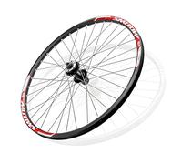 Jeu De Roues for Vélo Pliable 26'“ 27,5”' BMX Roue Avant/arrière De Vélo Jante Double Paroi 36H QR Frein À Disque Paire De Roues De Vélo Moyeu À Roulement À Billes 7-11s Cassette(Rear,26")