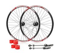 Jeu De Roues for Vélo Pliable 26'“ 27,5”' BMX Roue Avant/arrière De Vélo Jante Double Paroi 36H QR Frein À Disque Paire De Roues De Vélo Moyeu À Roulement À Billes 7-11s Cassette(Front Rear,27.5")