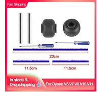Jeu De Roues Pour Aspirateur Dyson V6, V7, V8, V10, V11, Têtes À Rouleaux Souples, Accessoires De Remplacem
