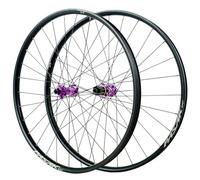 Jeu De Roues pour VTT 26/27,5/29in Roues Avant Et Arrière Axe Traversant Boost Frein À Disque Verrouillage Central Moyeux 28H pour Cassette 8-12 Vitesses(Purple,27.5in)