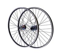 Jeu de roues (roue avant et arrière) 27,5 pouces pour VTT, jante en aluminium, frein à disque, jeu de roues de VTT, roue avant et arrière de vélo à blocage rapide (multicolore, 27,5 pouces)