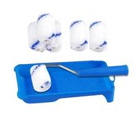 Jeu de rouleaux de peinture - Ensemble de mini rouleaux de peinture de 8,66 pouces et 2 pouces | Outil de peinture pour meubles muraux, couverture de rouleaux en microfibre | Kit pour