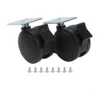 Jeu de rouleaux de rechange pour Weber pour barbecue SPIRIT 200/300 (à partir de 2013), compatible avec les modèles 4651240551, 69827, 69828, roues en plastique robuste avec vis de montage pour une