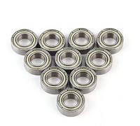 Jeu de roulements à billes de 10 8 x 16 x 5 mm 688ZZ Roulement à billes miniature Roulement à double bouclier en métal, Par défaut