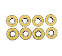 Jeu de roulements de skateboard de 8 mm, roulements scellés en acier carbone pour le remplacement des roues, le patinage quotidien et l ' entretien de la planche, roulement de roue, planche plate, en