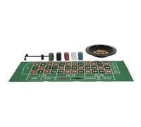 AltoBuy Jeu de Roulette Casino avec 100 jetons + Roulette + râteau et Tapis de Jeu Inclus
