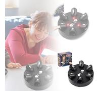 Jeu de roulette choquant avec moteur et détecteur de secousses pour détecteur de mensonges - Accessoire électrique pour adultes - Cadeau créatif (noir, 14,5 cm)