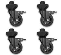 Jeu de roulettes de rechange Premium - Les vraies roulettes Heavy Duty, avec cale à visser solide