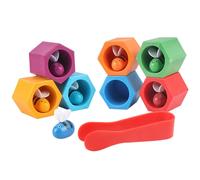 Jeu De Ruche En Bois Coloré Montessori Pour Enfants, Pince Cognitive Colorée, Jouet Éducatif D'Apprentissage Précoce