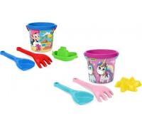 Jeu de sable 4pcs plastique 2sorts en filet 15x20x15cm 12m+ Wader
