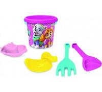 Jeu de sable 5pcs plastique Paw Patrol/Foot Patrol rose 12m+ Wader