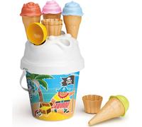 Jeu de sable Pirates avec seau, crème glacée et petits gâteaux Adriatic