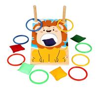 Jeu de sacs de prière | Jeu de lancer de sac de prière de dessin animé - Plaisir interactif à base de jouets en bois pour plus de 3 ans Activité de groupe Adolescents Adultes