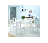 Vidaxl Jeu De Salle À Manger 7 Pcs Pinède Blanc