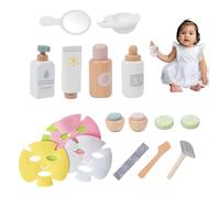 Jeu de Salon de beauté en Bois : Jeu de Simulation pour , kit de Maquillage, Jouet d'activité de rôle | Set de cosmétiques d'apprentissage, développement Amusant