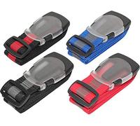 Jeu de sangles pour valises 4 pièces Réglables 96-180cm Fermetures rapides