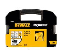 DeWalt Jeu de scies-cloches DT90351-QZ pour électriciens – 11 pièces (16,20,25,32,40,51,64 mm)