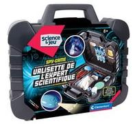 CLEMENTONI - Valisette de l’Expert Scientifique 8 Ans + - Kit Complet avec Expériences et Accessoires pour Enfants - Chimie, Biologie et Physique - Idée Cadeau Educatif et Ludique