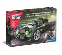 Clementoni Kit scientifique Atelier mécanique HOT ROD 120 pièces 2 modèles dès 8 ans