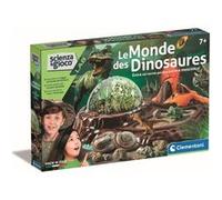 Clementoni Kit scientifique Le monde des dinosaures – Terrarium à créer avec 3 figurines
