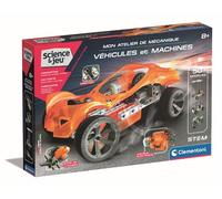 CLEMENTONI - Véhicules et machines - 50 constructions - Manuel illustré et application pour visualisation 3D - Fabriqué en Italie