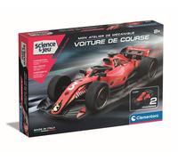 Clementoni | Mon Atelier de Mécanique - Voiture de Course pour Enfants 8 Ans+ | Kit de Construction STEM | Science & Jeu | 100+ Pièces | 2 Modèles à Assembler | Jeu de Construction