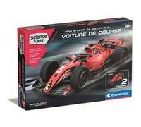 Clementoni | Mon Atelier de Mécanique - Voiture de Course pour Enfants 8 Ans+ | Kit de Construction STEM | Science & Jeu | 100+ Pièces | 2 Modèles à Assembler | Jeu de Construction
