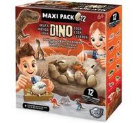 Jeu de sciences et d'expérience Coffret 12 œufs de dinosaures Multicolore F