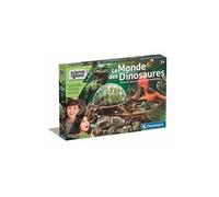 Clementoni Kit scientifique Le monde des dinosaures – Terrarium à créer avec 3 figurines