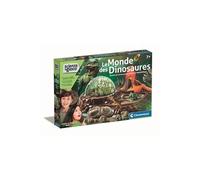 Clementoni - Sciences et jeu - Le monde des dinosaures - Terrarium à créer + 3 figurines dinosaures - Fabriqué en Italie marron TU