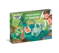 CLEMENTONI - L’Observatoire des Insectes - Kit Scientifique pour Observer la Nature dès 7 Ans - Loupe, Boîte d’Observation et Fiches - Jeu d’Éveil à la Biologie pour Enfants Curieux