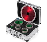 Jeu de scies cloches diamantées Jeu de scies cloches pour carrelage Jeu de scies cloches diamantées Couronnes de forage M14 22/35/40/50/65 mm Lame de scie