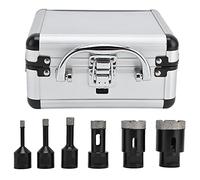 Jeu de scies cloches pour carreaux de diamant, perceuse à noyau creux, outils manuels, matériel 6-38mm M14, boîte de rangement noire