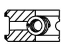 Jeu de segments de piston 001 92 N0 MAHLE pour MERCEDES-BENZ SEAT