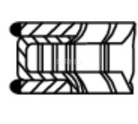MAHLE 011 RS 00101 0N0 Jeu de segments de pistons